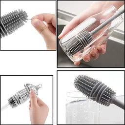 hm point Mess-Free Feeding Movable Bristle Brush for Baby Bottles image 5