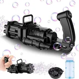 citrine Black 8 Hole Bubble Gun Gatling Electric Large Bubble For Boys And Girls Gift Water Gun-picture-45