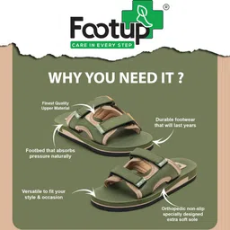 footup Men Super Soft|Orthopedic|Comfortable|Lightweight|Diabetic Casual Sandal image 3
