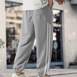 kesaria fab Men Striped Grey Track Pants-picture-14