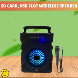 Clairbell 301(PORTABLE WIRELESS BLUETOOTH SPEAKER) Crystal Clear SoundWith Karaoke MicR204 5 W Bluetooth Laptop/Desktop Speaker-picture-10