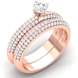 avsar R-3710 14kt Cubic Zirconia Rose Gold ring image 4