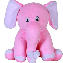 mhk PINK ELEPHANT & BLUE CAP Soft Stuffed Toy - 18 cm image 2