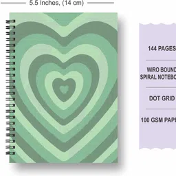 papco Dot grid notebook journal A5 Diary DOT GRID 144 Pages image 2