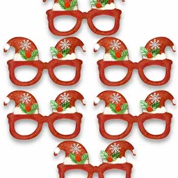 shimmers Glitter_Frame_Glasses_Red Hanging Ornaments Pack of 6-picture-13