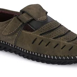 men's avenue Men's Green Half Back open Casual Shoes For Men (Green) Loafers For Men-picture-45