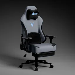 Vision Pro V2 Memory Foam Magnetic Neck & Lumbar Pillow | Integrated Leg Rest Gaming Chair-image-7