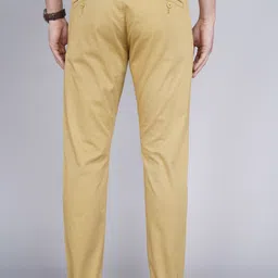 levi's Men Slim Fit Beige Pure Cotton Trousers image 4