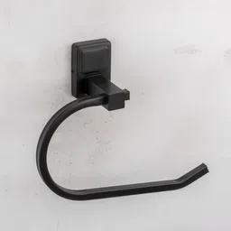 amar enterprise Elite Napkin Ring/ Bathroom Towel Holder/ Towel Ring/Napkin Holder Matt Black Towel Holder image 5