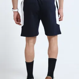 q-cut Self Design Men Blue Casual Shorts image 2