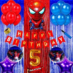 groovy dudz 5th Happy Birthday Spiderman Theme Combo Items-picture-15