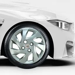 prigan Amaze Silver 14 Wheel Cover For Universal For Car Universal For Car image 3