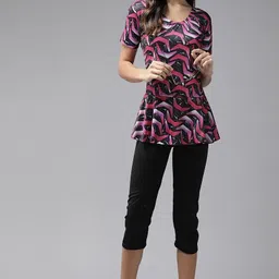 here&now Printed Women Pink Swimsuit image 4