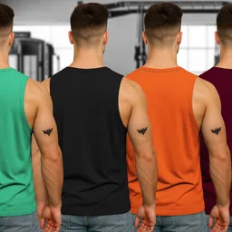 fuzer Pack of 4 Men Vest image 2