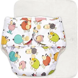 superbottoms BASIC Reusable Cloth Diaper for babies 0-3Y with dry feel pad/insert - Assorted image 3