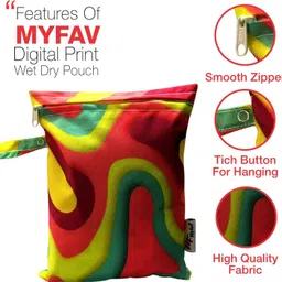 my fav Multi Utility Wet Dry Pouch Pack of 3 Diaper Bag image 4