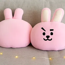 marselite Cooky Bunny Soft Cushion – Cute Pink Rabbit Pillow for Home and Sofa - 30 cm image 4