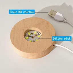 genz Laxmi Ganesh 3D Crystal LED Night Lamp Night Lamp image 4