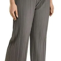 lehmus Women Relaxed Multicolor Cotton Blend Trousers image 3