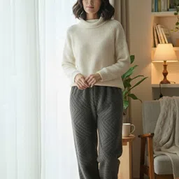 keenuu Pack of 2 Womens Fleece Pyjama Combo Women Pyjama image 2