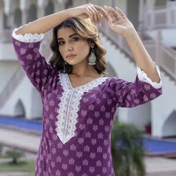 bkapparels Women Printed Pure Cotton Straight Kurta-picture-29