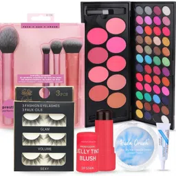 huda crush Diwali Gifts Makeup Kit - Eyeshadow, Brushes, Eyelashes, Blush, Compact & Glue-picture-25