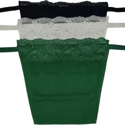 Women Grey, White, Dark Green Mock Camisole-image-6