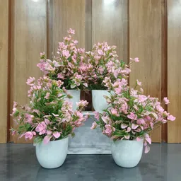 decogreen Set of-4 MMTP Pink, Artificial Plant For Home, Office Decoration & Study Table Bonsai Artificial Plant with Pot-picture-22
