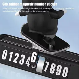 varniraj import & export Car Interior Accessories Dashboard Decorations, Cute Sliding Skateboarding Panda Decorative Showpiece - 9 cm image 5