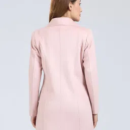 young club classic SUEDE Self Design Coat For Women image 2