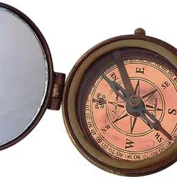 shoptreed Follow Your Inner Compass Personalized Engraved Antique Brass Compass in Wood box Compass image 4