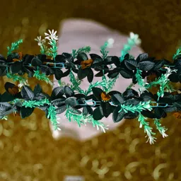 kingstyle impex Artificial Flowers Home Decoration Vine & Creepers Plant Wall Hanging Chain G453 Multicolor Rose Artificial Flower image 3