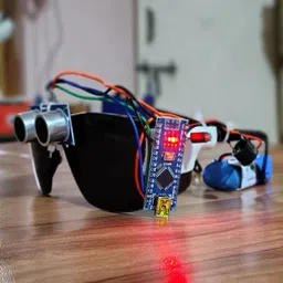 project hub - for innovative bharat Project Hub™ -Ultrasonic Glasses for The Blind (Single Sensor) Educational Electronic Hobby Kit image 1