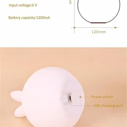 mayko & bayko RABBIT NIGHT LAMP Night Lamp image 3