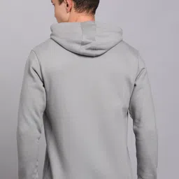 peter england Men Full Sleeve Solid Hooded Sweatshirt image 4