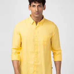 spykar Men Slim Fit Solid Slim Collar Casual Shirt-picture-13