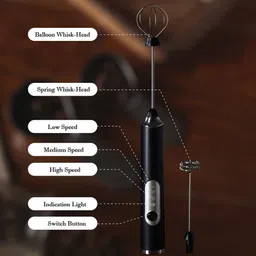 finaro Milk Frother Hand Blender Coffee Frother Blender 10 Cups Coffee Maker image 4