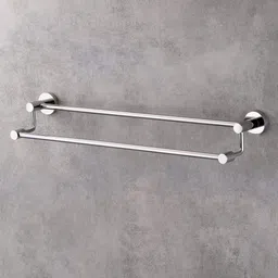 flipkart smartbuy Stainless Steel Double Towel Rod/Towel Bar/Towel Rack For Bathroom 24 inch 2 Bar Towel Rod image 2