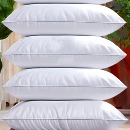 eirini LUXURY Polyester Fibre Solid Sleeping Pillow Pack of 2 image 4