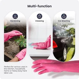 mpr4 Dishwashing Gloves, Reusable Kitchen,Household and Industrial Cleaning Gloves Wet and Dry Glove Set image 4