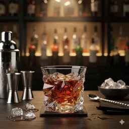 Diamond Crystal Cut Whiskey Glassax Glass Whisky Glass-image-4