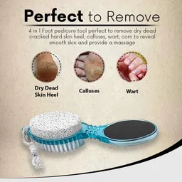 dazzle beauty Best 4 Way Pedicure Set For Dead Skin Removal Foot File Set image 2