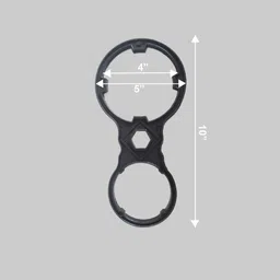 meetos 5pcs PP Spun Filter Cartridge Candle + 1 Spanner (10 Inch, 5 Micron, 95 Gram) Solid Filter Cartridge image 4