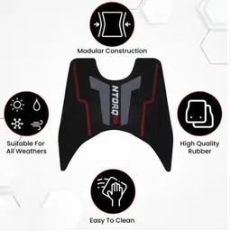 sanaacreations PJ_NTORQ 125 COLOURE MAT_003 TVS Ntorq 125 Two Wheeler Mat image 3