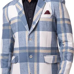 gee 5 Imported Warm Tweed Checkered Coat For Men-picture-17