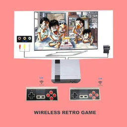 PTCMart 620 Wireless TV Mini game Console built-in Retro Games with contra, Mario etc... 32 GB with in-built games image 3