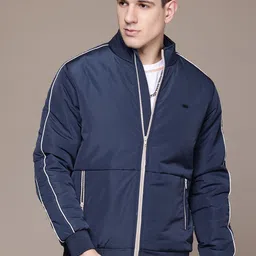 roadster Men Solid Padded Jacket image 4