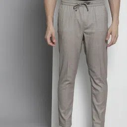 The Indian Garage Co Men Regular Fit Pleated Trousers-picture-18