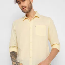 Red Chief Men Smart Slim Fit Solid Spread Collar Cotton Casual Shirt-picture-15