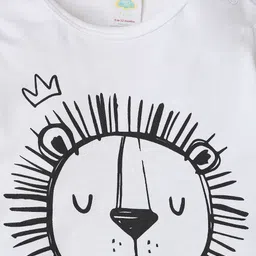 Fancy Fluff Infant Boys Graphic Printed Pure Cotton Night Suit image 2